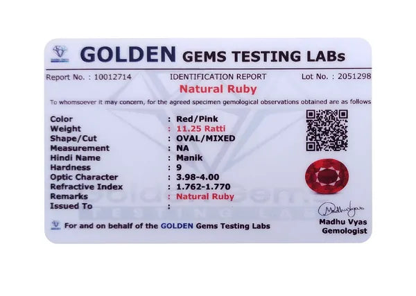 Red Ruby Manek Loosed Gems Stone