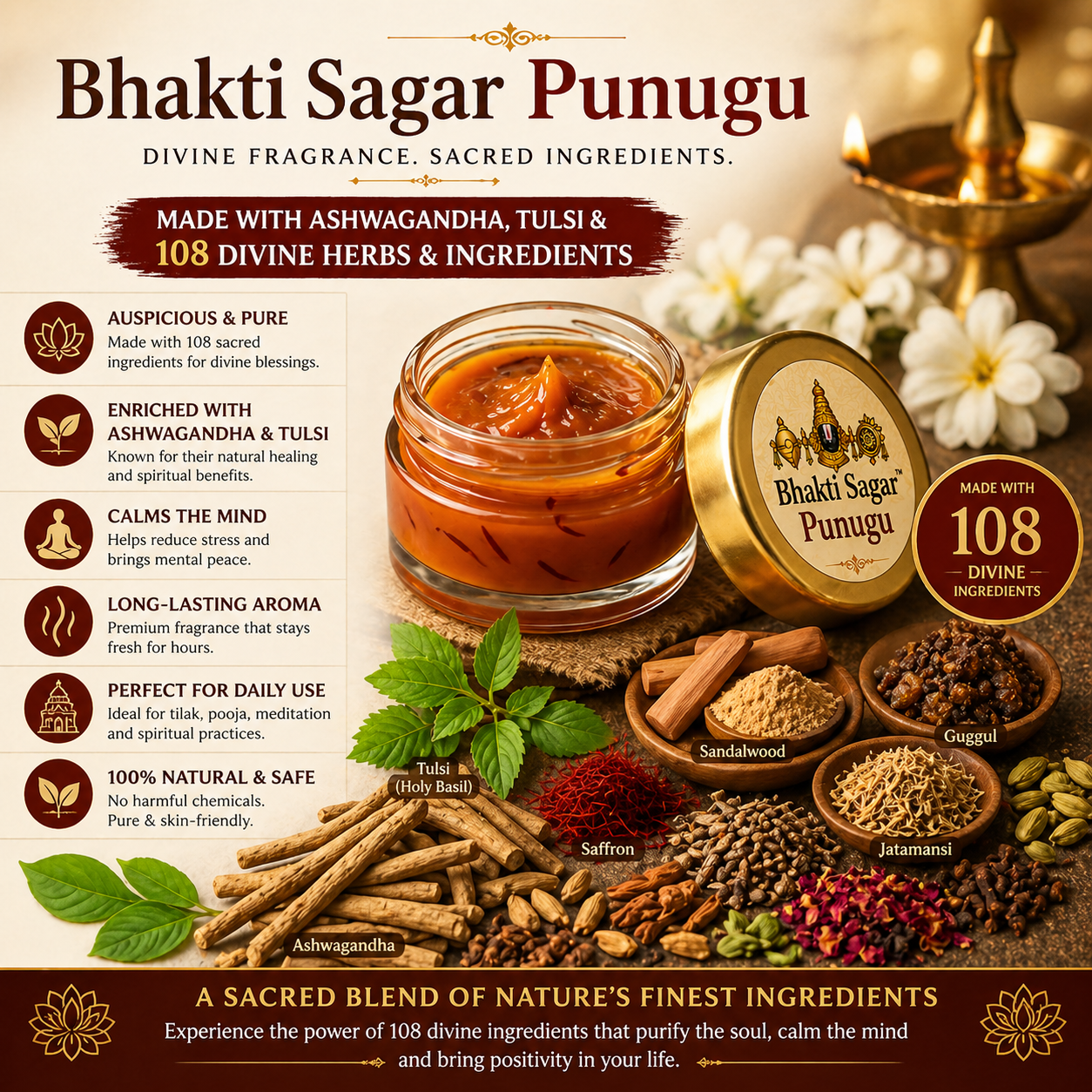 Punugu Paste 5g | Traditional Temple Punugu