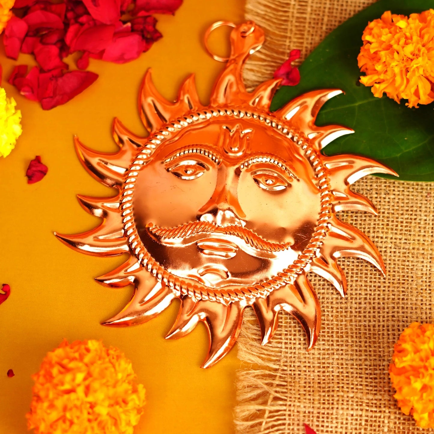 Surya Pratima | Copper Vastu Sun Wall Hanging